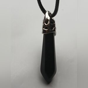 Elegant Black Onyx Pendant Necklace